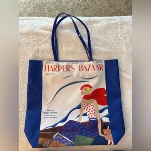 Vintage Harper’s Bazaar Artistic Blue Tote Bag